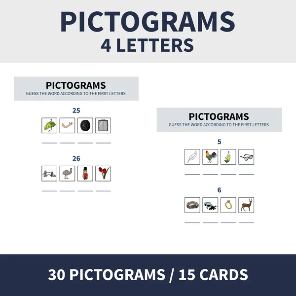 ENG - PICTOGRAMS (piktogramy na 4 písmena) 1