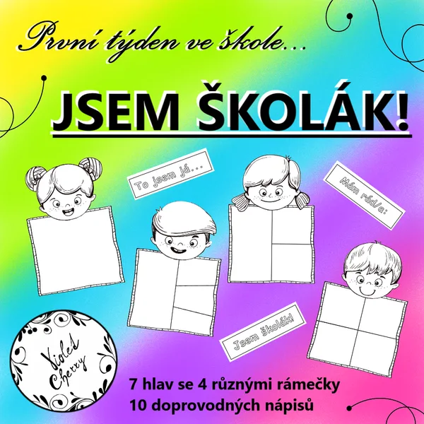 Jsem školák - aktivita na první školní týden 1