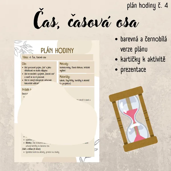 Plán hodiny (4) - 6. třída - Čas, časová osa 1