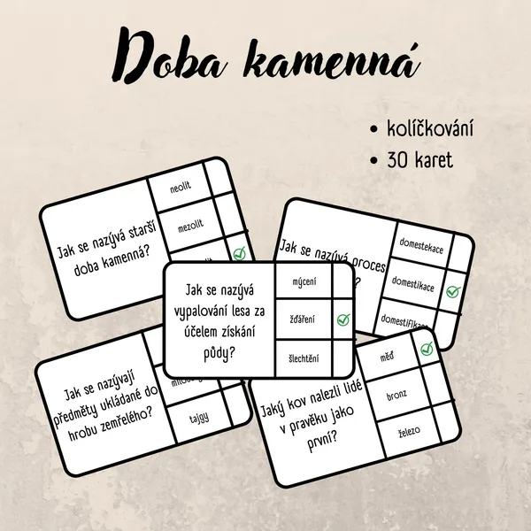 Doba kamenná - kolíčkování 1