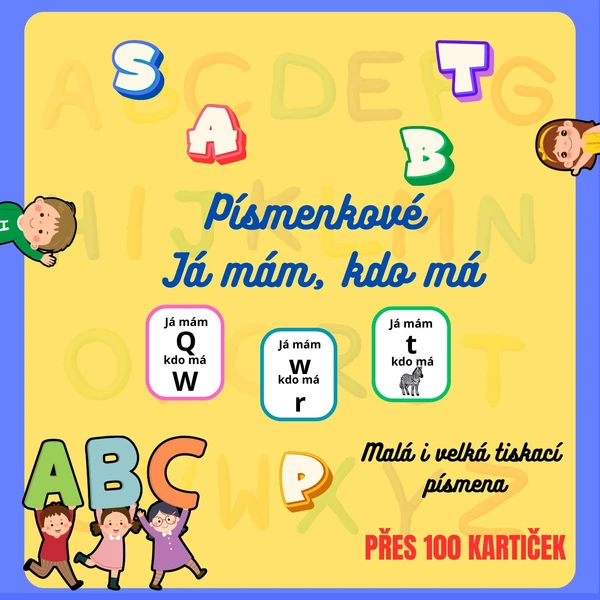 Písmenkové Já mám, kdo má 1