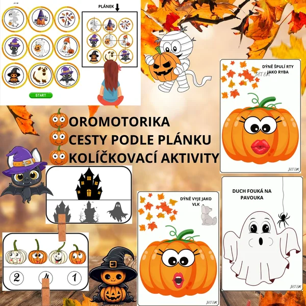 Aktivity Dušičky a Strašidláci- Halloween 1