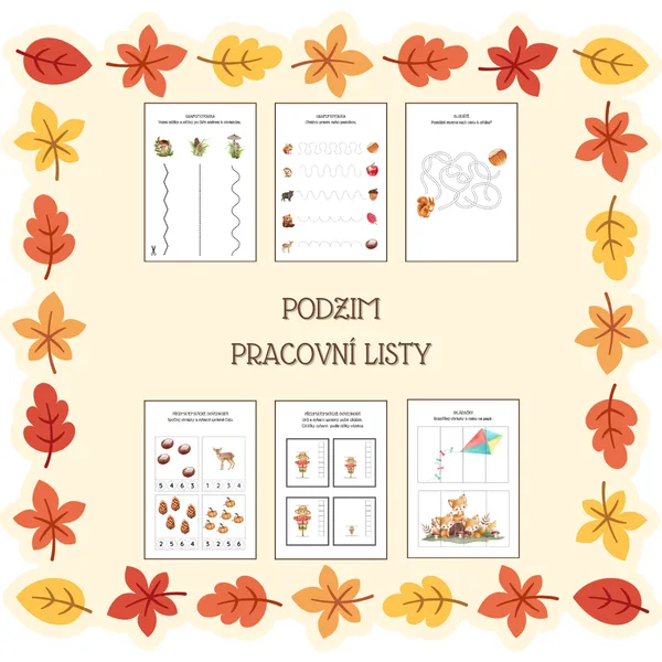 Podzim - pracovní listy 1
