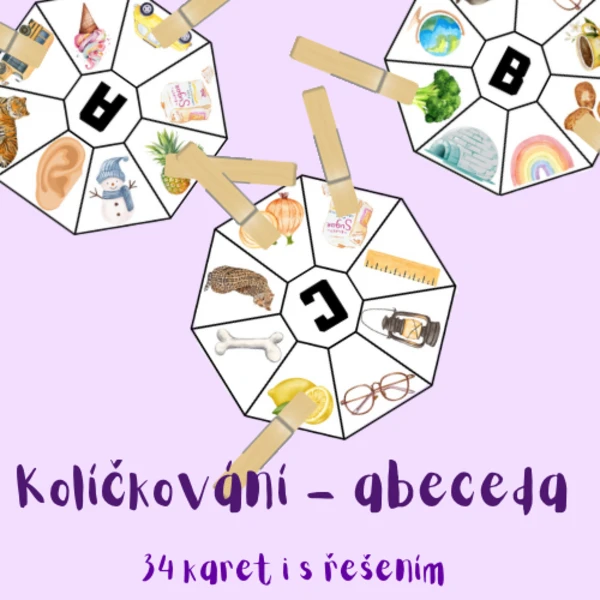 Kolíčkování - Abeceda 1