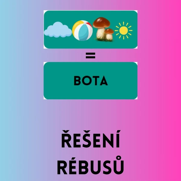 Řešení rébusů - zašifrovaná slova 1