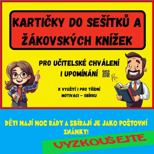 PRO DĚTI K MOTIVACI - hodnoticí kartičky do sešítků a žákovských knížek 1