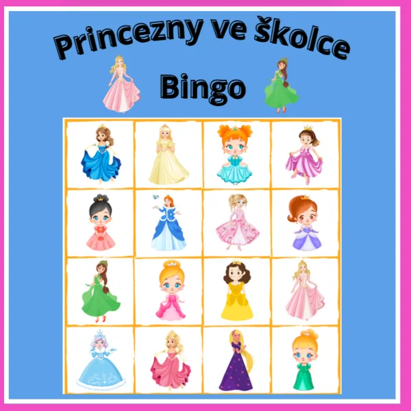 PRINCEZNY (Bingo pro 5 hráčů) 1