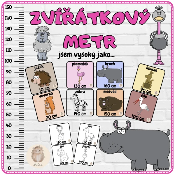 ZVÍŘÁTKOVÝ METR aneb jsem vysoký jako... 1