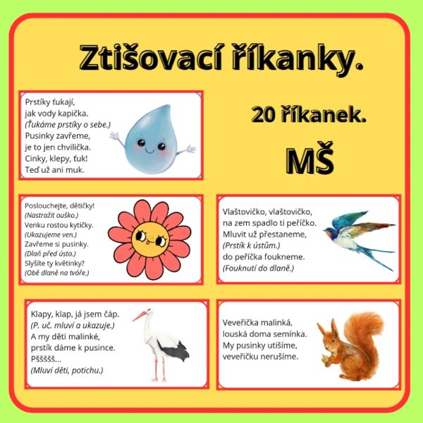 ZTIŠOVACÍ ŘÍKANKY DO MŠ 1
