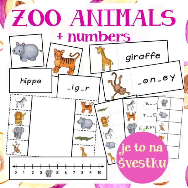 ZOO animals + numbers 1