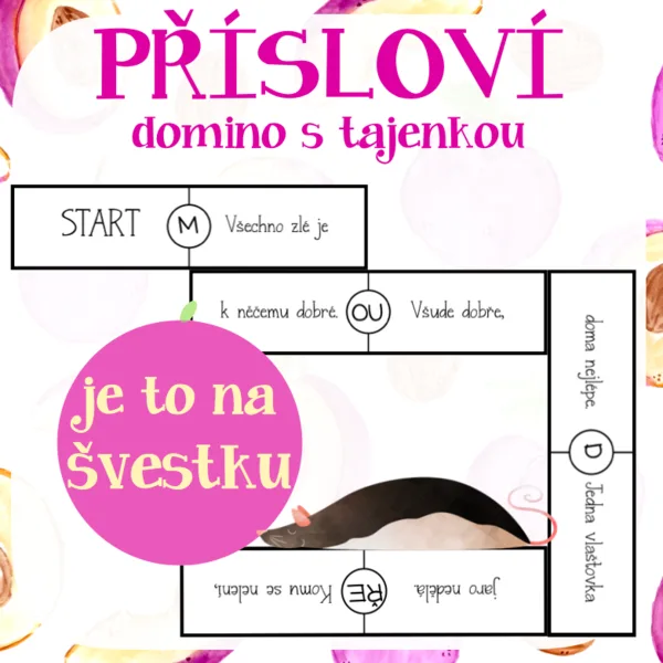 Domino s tajenkou - přísloví 1