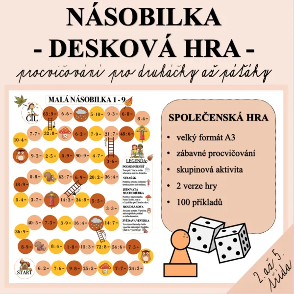 DESKOVÁ HRA - NÁSOBILKA 1