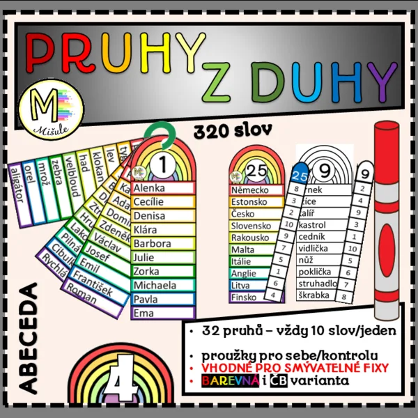 PRUHY Z DUHY- ABECEDA 1