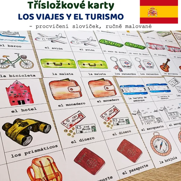 Třísložkové karty - LOS VIAJES Y EL TURISMO 1