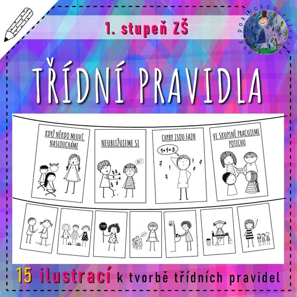 Třídní pravidla - 15 ilustrací k tvorbě třídních pravidel 1
