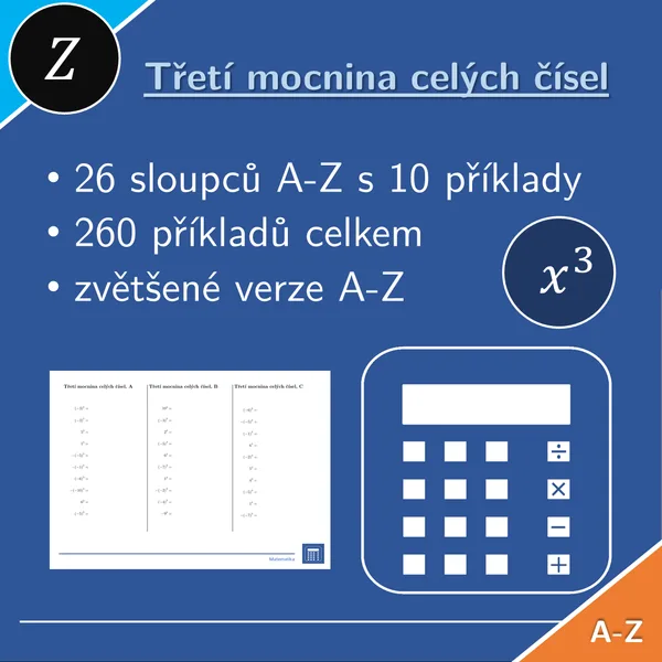 Třetí mocnina celých čísel | matematika | 26 sloupců 1