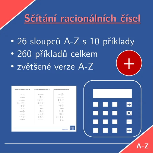 Sčítání racionálních čísel | matematika | 26 sloupců 1