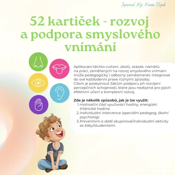 52 kartiček - rozvoj a podpora smyslového vnímání 1