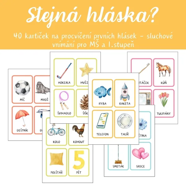 Co začíná stejnou hláskou? 1