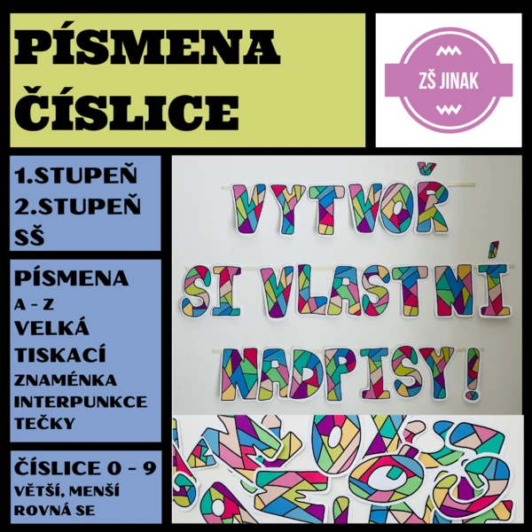 PÍSMENA A ČÍSLICE 1