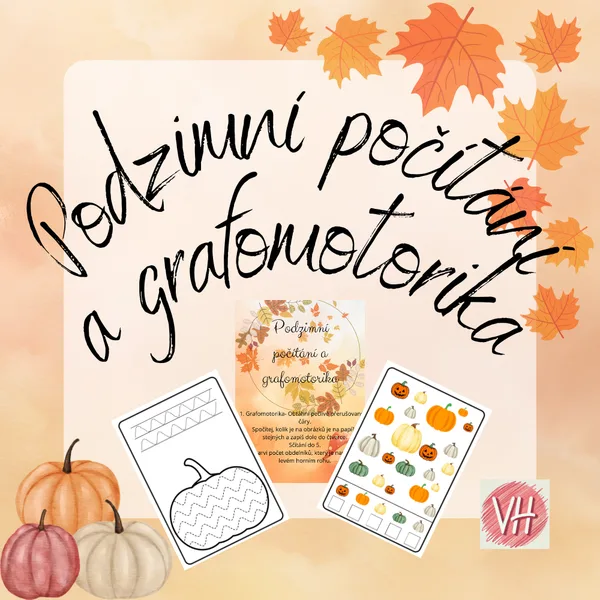 Podzimní počítání a grafomotorika 1