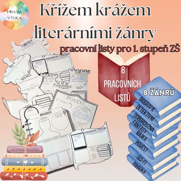 Křížem krážem literárními žánry - pracovní listy pro čtenářské lekce 1