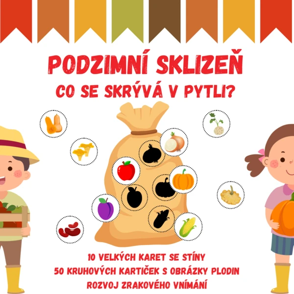 PODZIMNÍ SKLIZEŇ - co se skrývá v pytli? (stíny, přířazování) 1