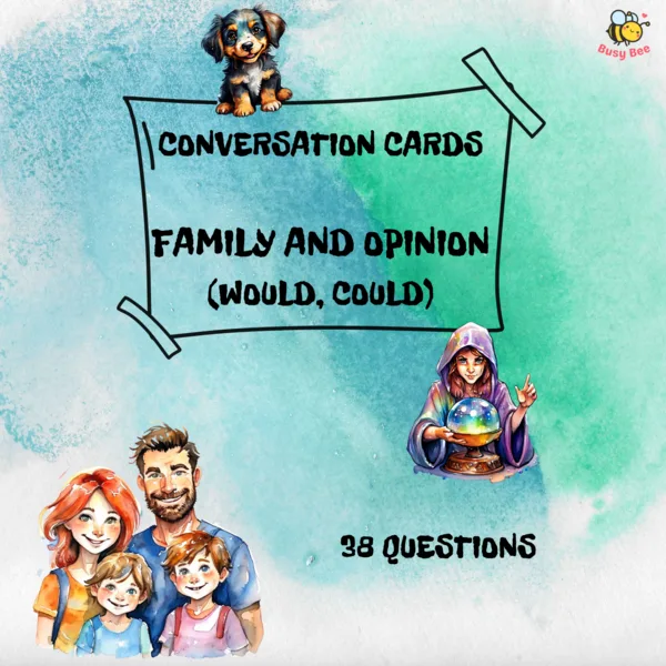 Konverzační kartičky FAMILY AND OPINION (Would, Could)  1