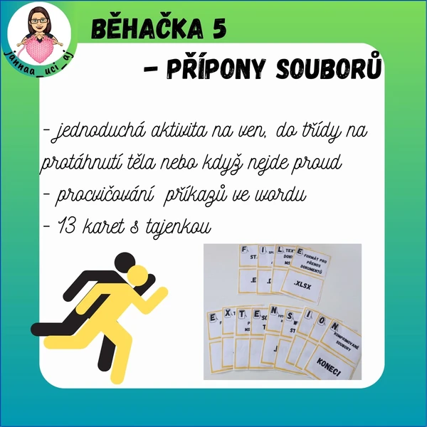 Běhačka PC 4 - Koncovky souborů 1