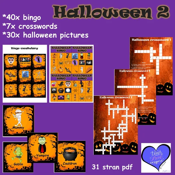 Halloween 2 – crosswords, bingo 1