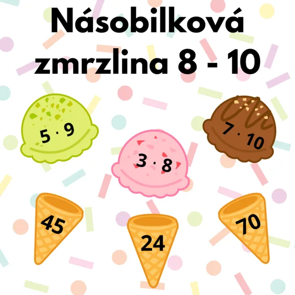 Násobilková zmrzlina 8 - 10 1