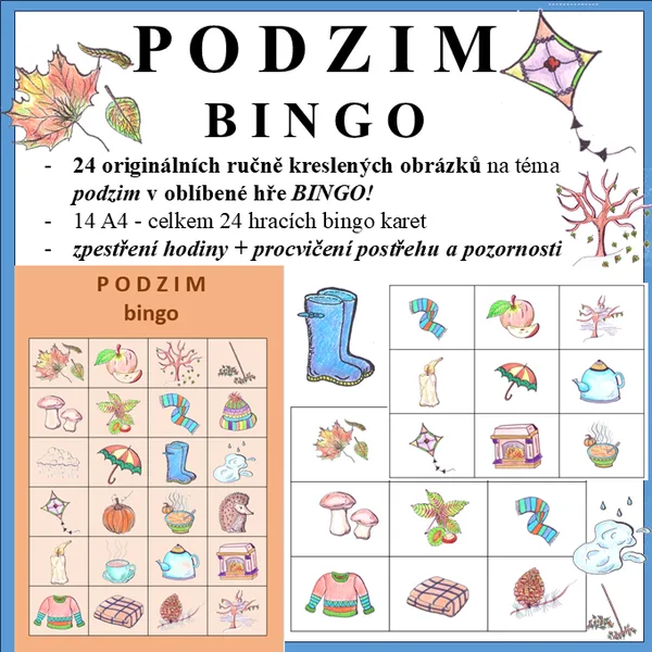 Podzim - bingo 1