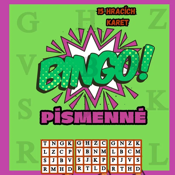 Písmenné Bingo 1