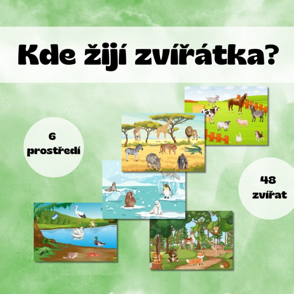 Kde žijí zvířátka? 1