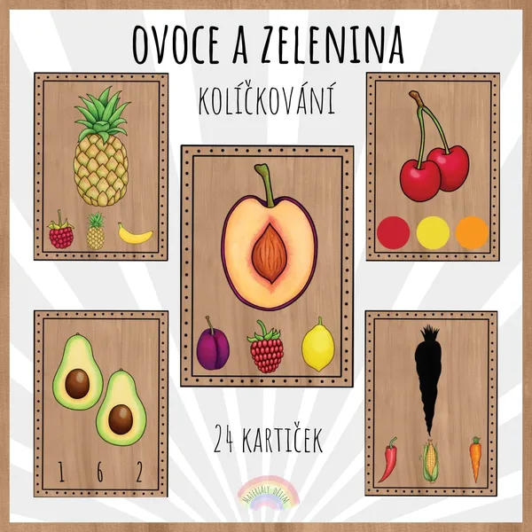 Ovoce a zelenina, kolíčkování 1