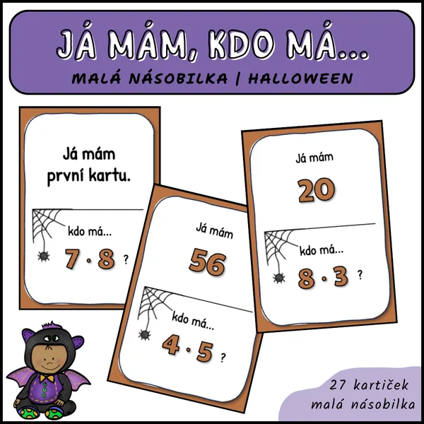 Já mám, kdo má... - malá násobilka, Halloween 1