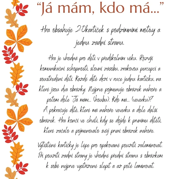 PODZIMNÍ Já mám...Kdo má... 1