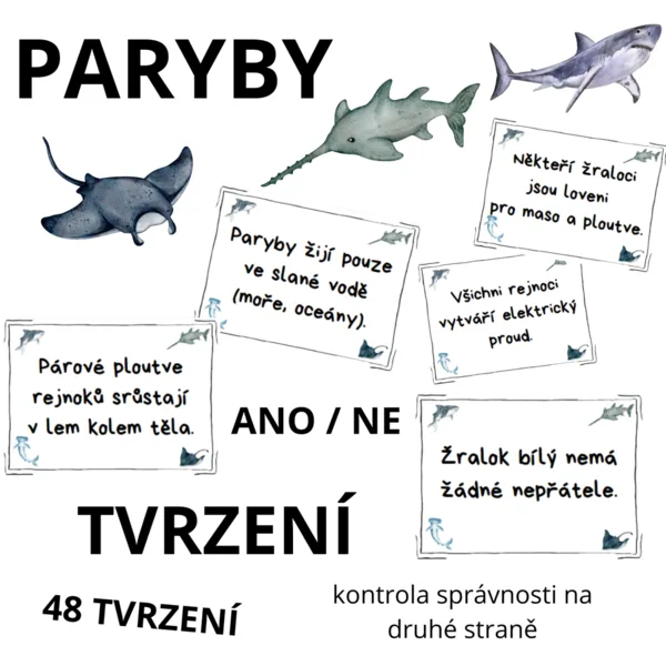 PARYBY - 48 tvrzení (ANO/NE) + rychlá kontrola z druhé strany 1