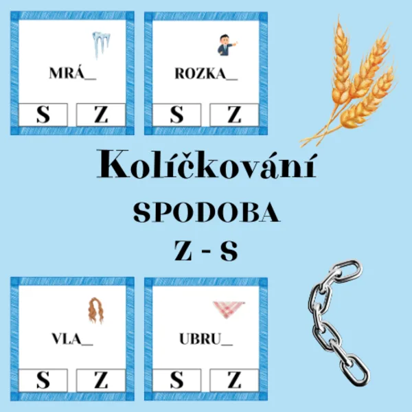 Kolíčkování - spodoba S, Z 1