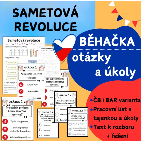 Sametová revoluce- běhačka, pátračka 1