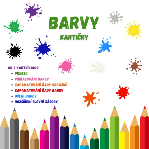 Barvy - kartičky 1