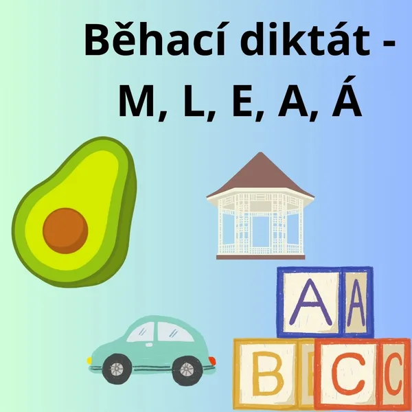 Běhací diktát - L, M, A, Á, E 1
