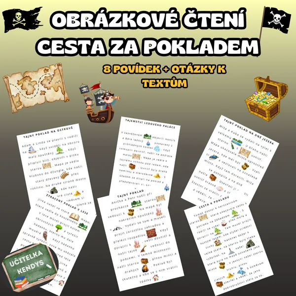 Obrázkové čtení - Cesta za pokladem 1