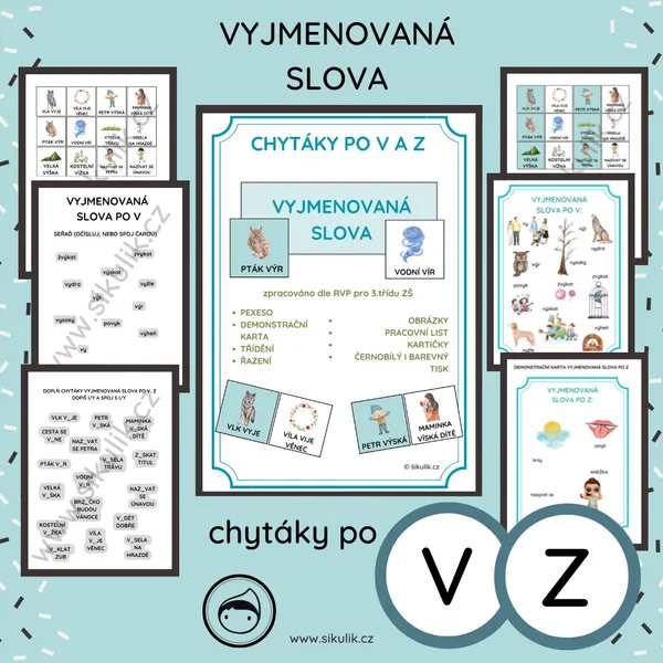 VYJMENOVANÁ SLOVA CHYTÁKY PO V A Z 1