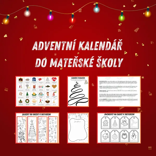 Adventní kalendář s úkoly do MŠ 1