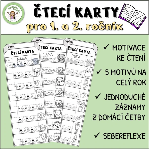 Čtecí karty pro prvňáčky 1