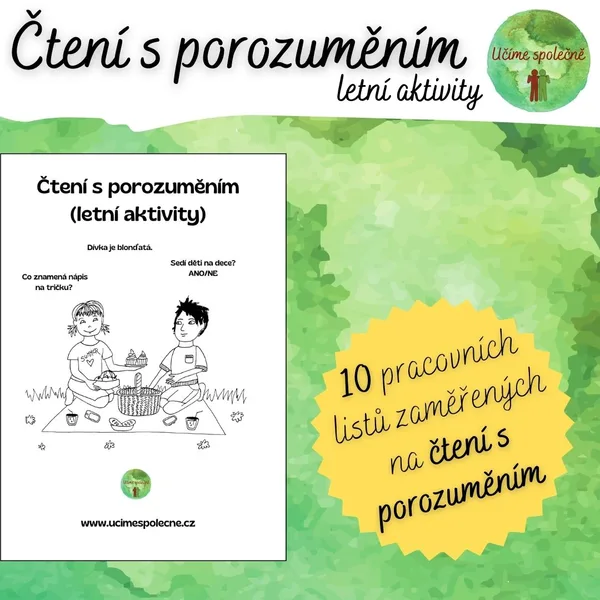 Čtení s porozuměním - letní tematika 1