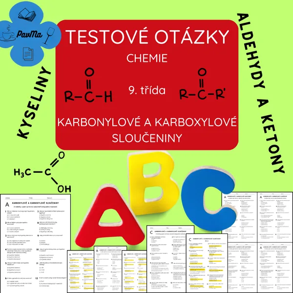 Karboxylové a karbonylové sloučeniny TESTOVÉ otázky ZŠ_CHEMIE 1