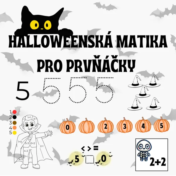 Halloweenská matika pro prvňáčky 1