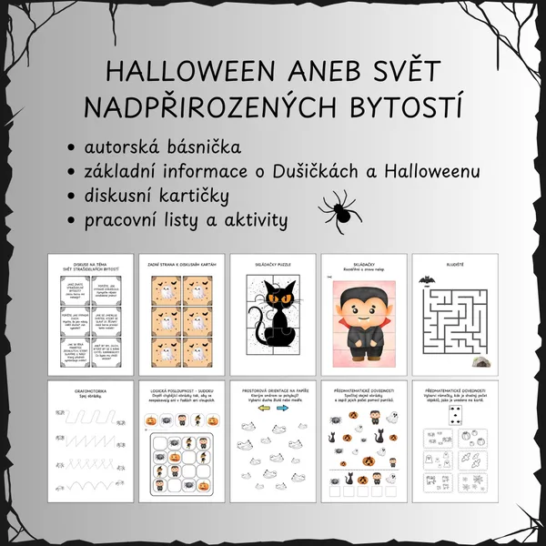 Halloween aneb svět nadpřirozených bytostí (velký soubor aktivit a pracovních listů) 1